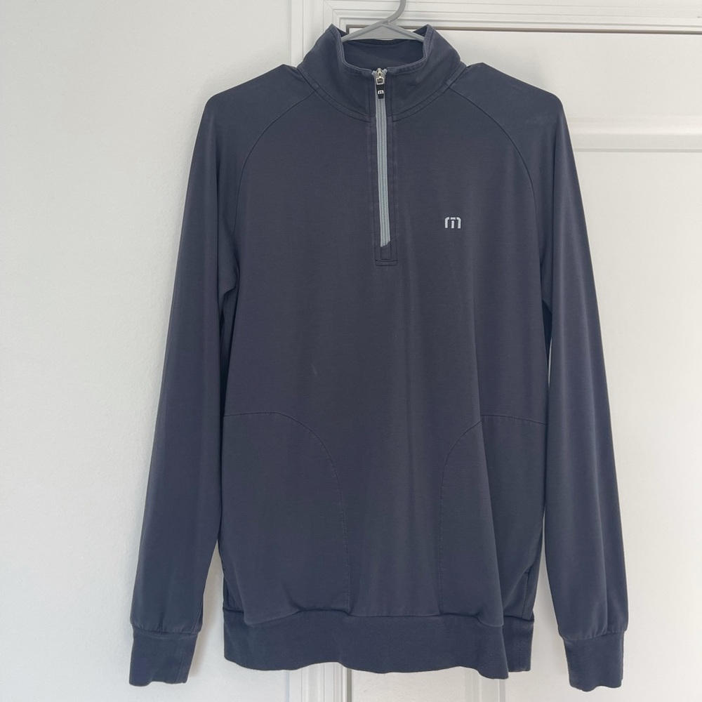 TravisMathew Women’s 3/4 Zip Jacket in Navy, size Small